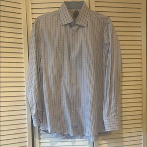 English Laundry Blue and White Dress Shirt